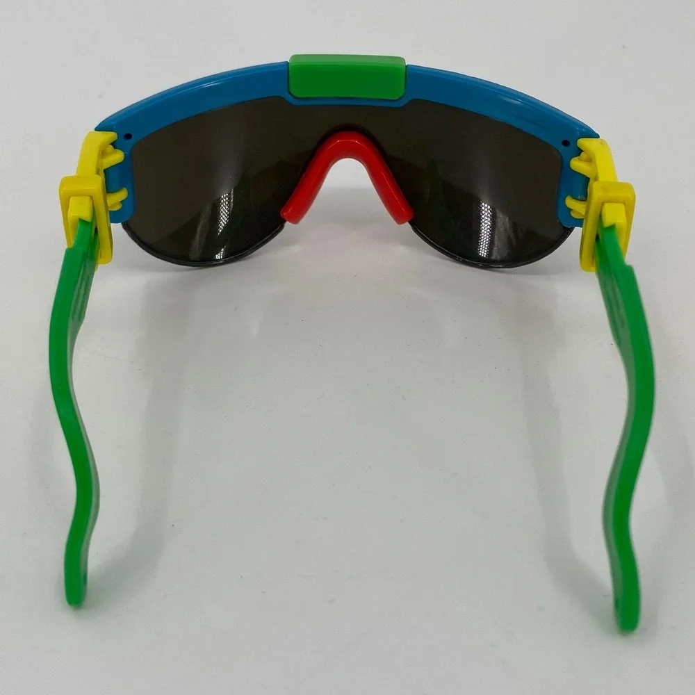 Vintage‎ Playskool Kids Sunglasses 90s Retro Color Block Shield Shades RARE FIND